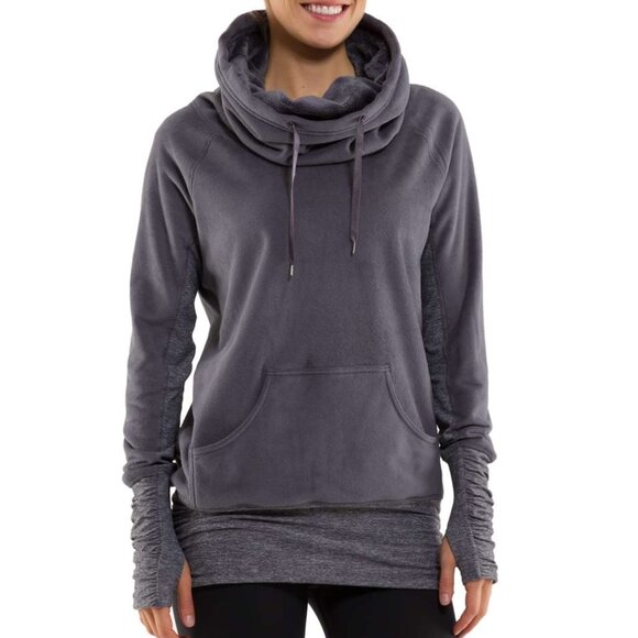 Lululemon Don’t Hurry Be Happy Pullover Coal / Heathered Coal Size 6 - Picture 12 of 14